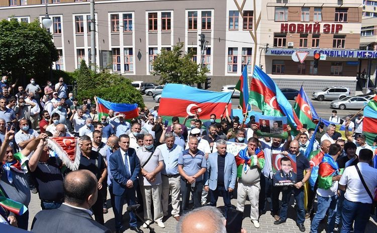 Rally support to Azerbaijani Army held in Ukraine