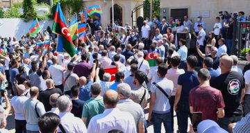 Rally support to Azerbaijani Army held in Ukraine
