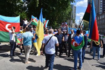 Rally support to Azerbaijani Army held in Ukraine