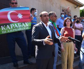 Rally support to Azerbaijani Army held in Ukraine