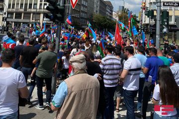 Protest action against Armenian military provocation held in Dusseldorf, Germany - PHOTO