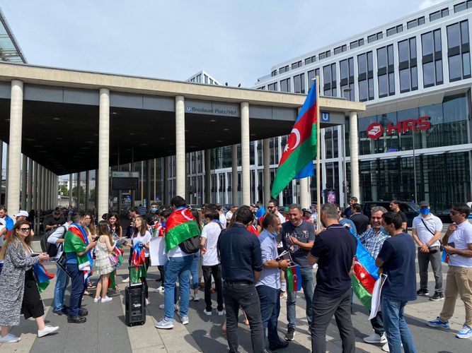 Azerbaijanis living in Cologne, Germany held a rally in support of our army  - PHOTO - VIDEO