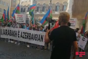 Another protest against Armenian provocation held in Rome - PHOTO - VIDEO