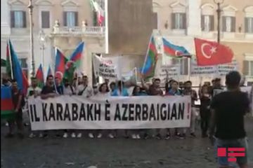 Another protest against Armenian provocation held in Rome - PHOTO - VIDEO