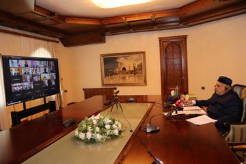 QMİ sədri “Böhran vəziyyətində dini liderlərin rolu” mövzusunda virtual Forumda iştirak edib