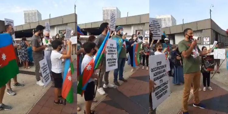 В Атланте проведена акция в знак протеста против военных провокаций Армении