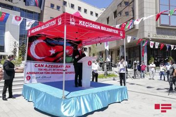 В Турции продолжаются акции в поддержку Азербайджана - ФОТО