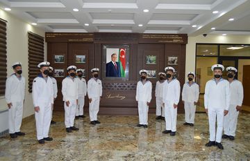 Hərbi xidməti başa vuran matroslar ehtiyata buraxılıb