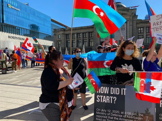 Азербайджанцы провели акцию в Ванкувере – ФОТО 