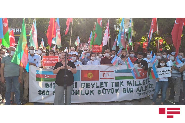 Türkiyənin Kayseri şəhərində Azərbaycana dəstək mitinqi keçirilib - FOTOSESSİYA