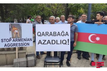 Marneulidə "İşğala son - Qarabağa azadlıq, sonra sülh" aksiyası keçirilir - FOTO