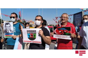Türkiyənin Kayseri şəhərində Azərbaycana dəstək mitinqi keçirilib - FOTOSESSİYA