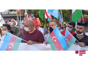 Türkiyənin Kayseri şəhərində Azərbaycana dəstək mitinqi keçirilib - FOTOSESSİYA