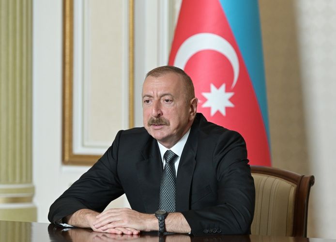 Azerbaijani President receives in a video format Emin Amrullayev on his appointment as Minister of Education