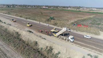 Ucar-Zərdab-Ağcabədi avtomobil yolunun tikintisi davam etdirilir