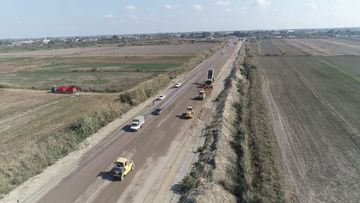 Ucar-Zərdab-Ağcabədi avtomobil yolunun tikintisi davam etdirilir