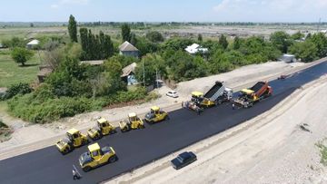 Ucar-Zərdab-Ağcabədi avtomobil yolunun tikintisi davam etdirilir