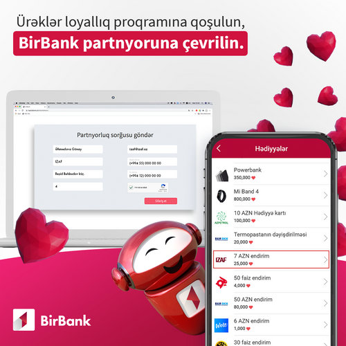 “BirBank”ın “Ürəklər”inə qoşulmaq daha rahat oldu