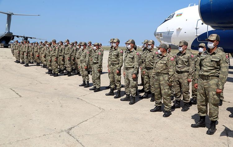Solemn welcoming ceremony held for military personnel of the Turkish Armed Forces participating in the exercises - PHOTO - VIDEO
