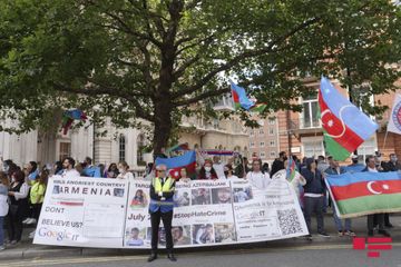 Azərbaycanlılar erməni təcavüzünə qarşı Londonda aksiya keçiriblər - YENİLƏNİB - FOTOSESSİYA - VİDEO