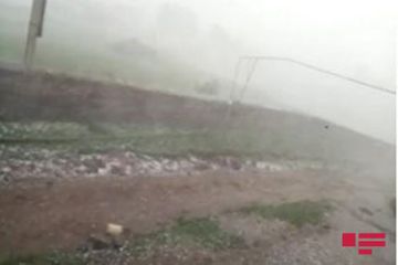 Gədəbəyə dolu yağıb - FOTO