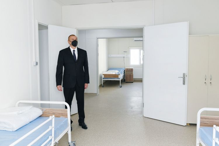 Modular hospital for treatment of coronavirus patients opened in Ismayilli region