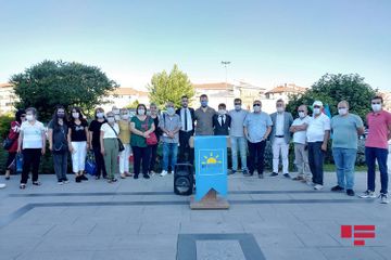 Sivasda Azərbaycana dəstək aksiyası keçirilib - FOTO