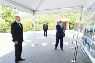 Prezident İlham Əliyev yenidən qurulan Balakən-Qazbinə-İtitala avtomobil yolunun açılışında iştirak edib - YENİLƏNİB