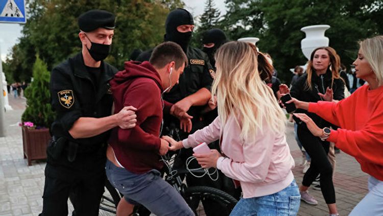 МВД Белоруссии: Протесты в Минске инициировались из-за рубежа 
