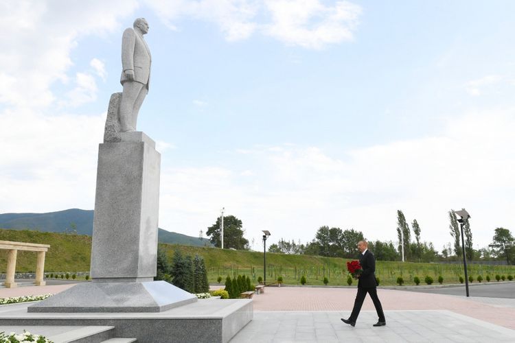 President Ilham Aliyev visited Shaki district