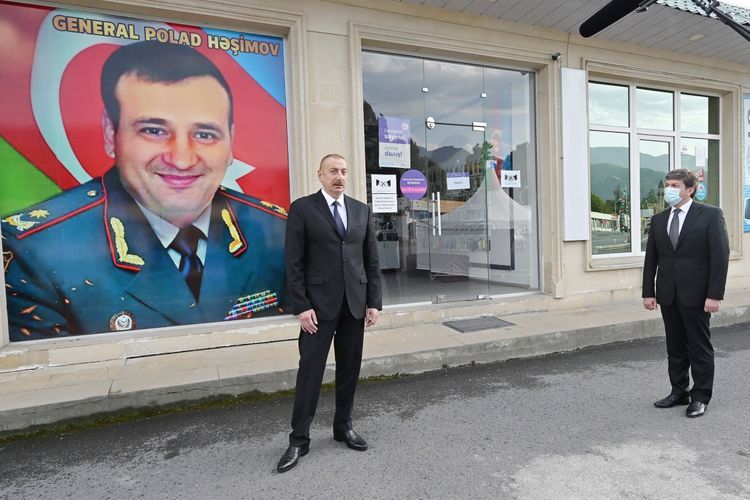 Президент Ильхам Алиев принял участие в открытии автомобильной дороги Амирван-Вандам - ОБНОВЛЕНО