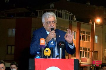 İstanbulda yenidən Azərbaycana dəstək mitinqi keçirilib - FOTO
