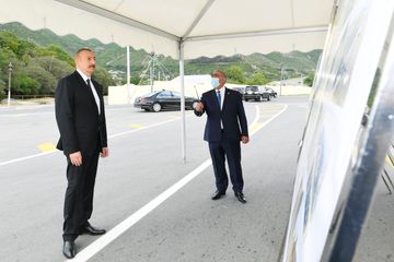 Şəkidə Qoxmuq-Baltalı-Babaratma-Qaradağlı-Qudula-Daşüz avtomobil yolunun yenidənqurmadan sonra açılışı olub - YENİLƏNİB
