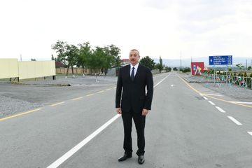 Şəkidə Qoxmuq-Baltalı-Babaratma-Qaradağlı-Qudula-Daşüz avtomobil yolunun yenidənqurmadan sonra açılışı olub - YENİLƏNİB
