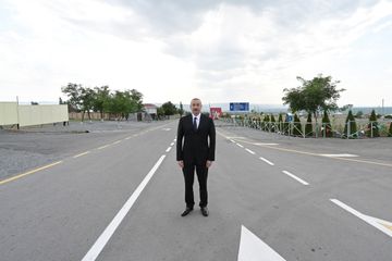 Şəkidə Qoxmuq-Baltalı-Babaratma-Qaradağlı-Qudula-Daşüz avtomobil yolunun yenidənqurmadan sonra açılışı olub - YENİLƏNİB