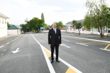 Prezident İlham Əliyev Əmirvan-Vəndam avtomobil yolunun açılışında iştirak edib - YENİLƏNİB