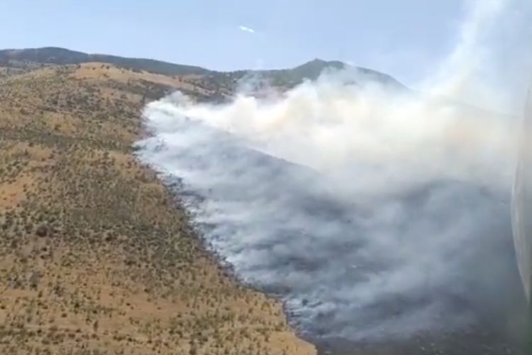 Пожар в горной местности в Сиязане потушен - ОБНОВЛЕНО - ВИДЕО