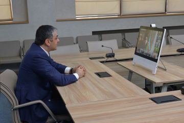Nazir Ramin Quluzadə uşaqlarla onlayn formatda görüşüb - FOTO - VİDEO