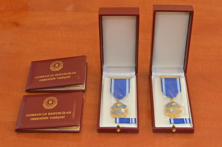 Adil Qəribova və Arif Məmmədova "Şöhrət" ordeni təqdim edilib - FOTO