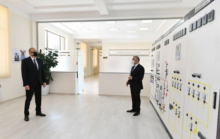 President Ilham Aliyev launched newly renovated “Tartar” power substation