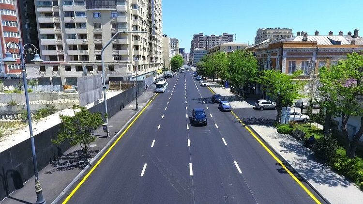 New road junction being created on Yusif Safarov street of Baku
