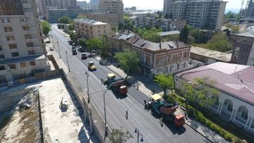 В Баку на улице Юсифа Сафарова создается новая дорожная развязка