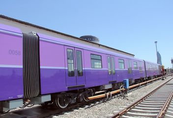 Bakıya 4 yeni metro qatarı gətirilib - FOTO