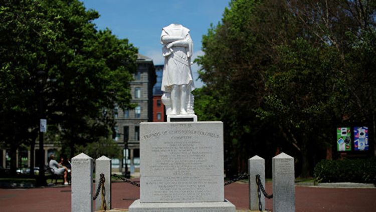 ABŞ-da Xristofor Kolumbun şərəfinə ucaldılmış heykəl götürülüb 
