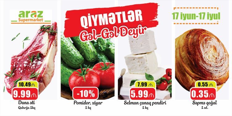 "Araz" supermarketlər şəbəkəsi "Yaz meyvələri" festivalına start verib ®
