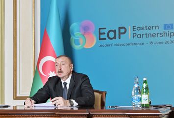 Prezident İlham Əliyev Şərq Tərəfdaşlığı ölkələrinin videokonfrans formatında sammitində iştirak edib - YENİLƏNİB