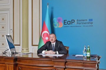 Prezident İlham Əliyev Şərq Tərəfdaşlığı ölkələrinin videokonfrans formatında sammitində iştirak edib - YENİLƏNİB