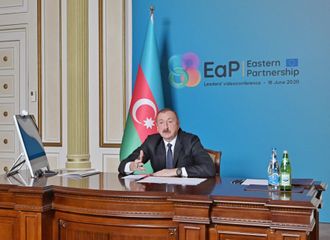 Prezident İlham Əliyev Şərq Tərəfdaşlığı ölkələrinin videokonfrans formatında sammitində iştirak edib - YENİLƏNİB