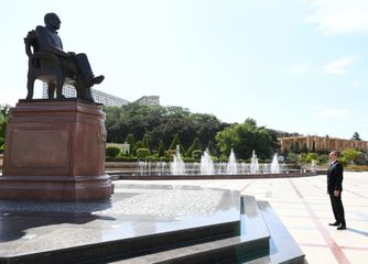 Prezident İlham Əliyev Bakıda yerüstü piyada keçidinin açılışında iştirak edib - FOTOSESSİYA - YENİLƏNİB