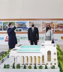 Prezident İlham Əliyev Gəncə Dövlət Dram Teatrının yeni binasının tikintisi ilə tanış olub - YENİLƏNİB